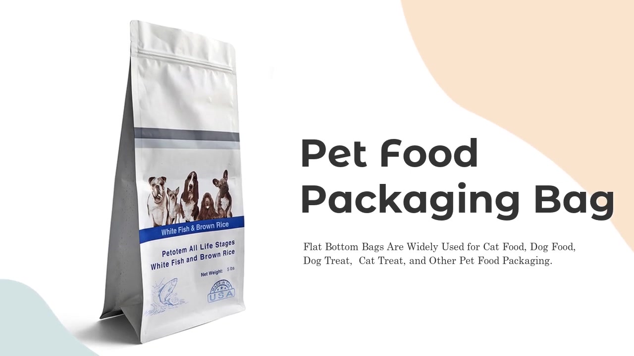RSH Packaging Plastic Large Printed Ziplock 5lb Pet Food Packaging Bag OEM China Factory