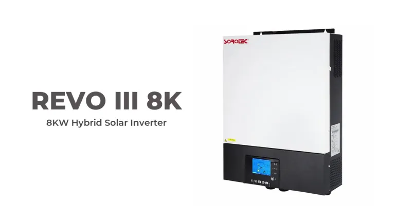 Onduleur solaire hybride haute fréquence 8KW série REVO III 8000W intégré  deux MPPT 4000w