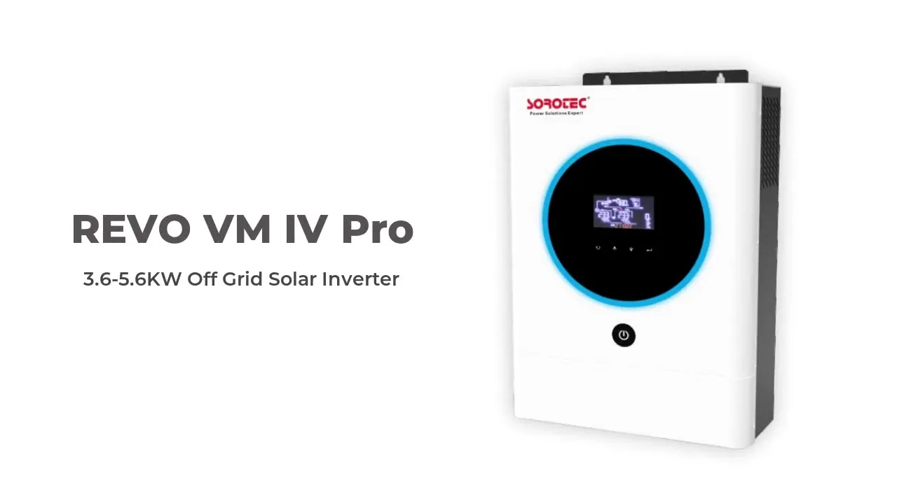 Anel LED de status personalizável com luzes RGB REVO VM IV Pro 3,6kw/5,6kw Inversor solar fora da grade