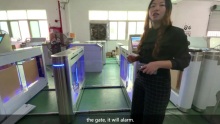 TGW customized swing turnstile and sliding turnstile with payment interface for ferry in Africa