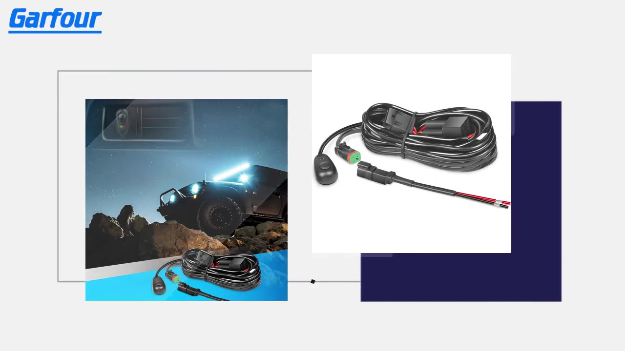 คุณภาพสูงกันน้ำ 16 AWG DT Connector ชุดสายไฟพร้อม 1 ตะกั่ว 12V บนสวิตช์ปิด