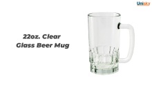 22oz. Clear Glass Beer Mug