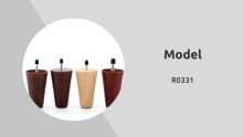 Best selling Living room ABS material Brown solid beech wood tapered furniture legs bed leg abs leg
