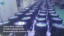 Yellow River Lighting YR-1191G 54x3W RGBW Waterproof LED Outdoor Par Light