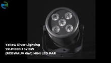 Yellow River Lighting YR-P1005H 5x10W (RGBWAUV 6in1) MINI LED PAR