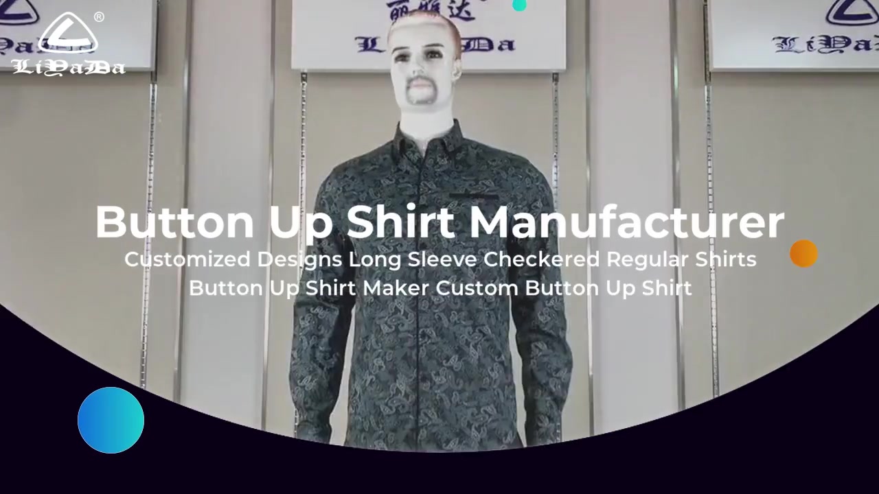 Customized Designs Long Sleeve Checkered Regular Shirts Button Up Shirt Maker Custom Button Up Shirt