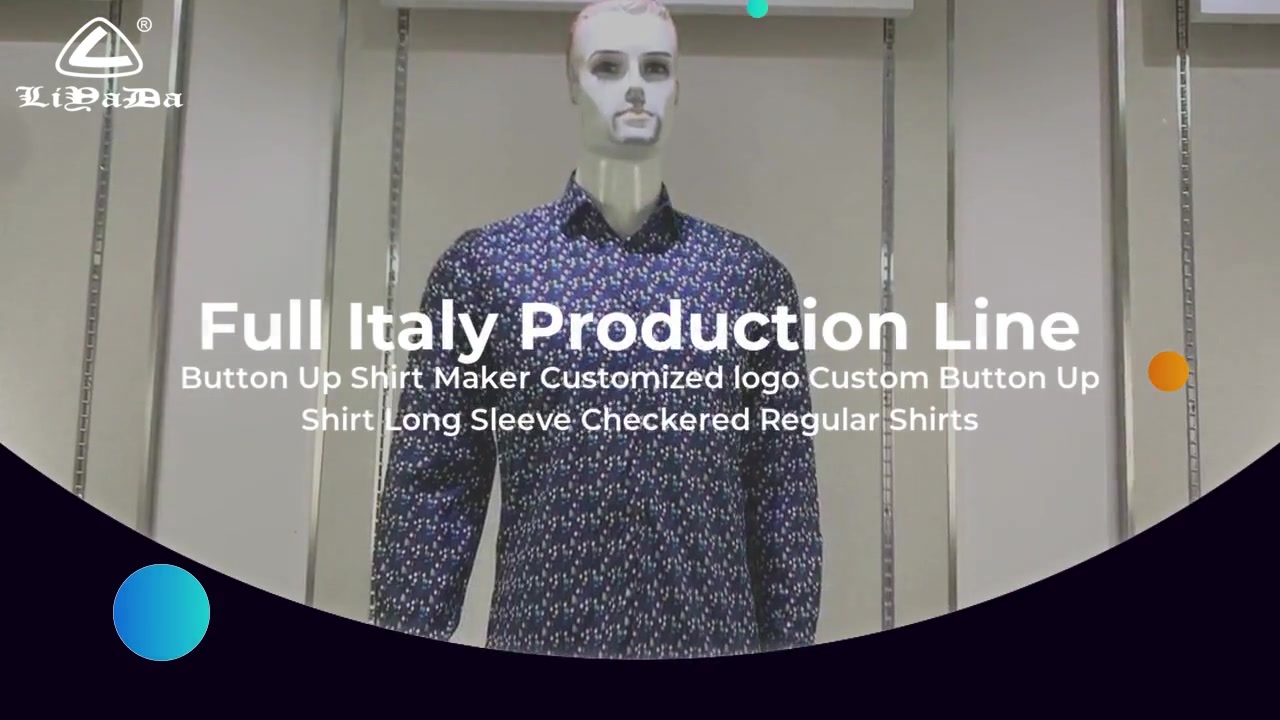 Button Up Shirt Maker Customized logo Custom Button Up Shirt Long Sleeve Checkered Regular Shirts