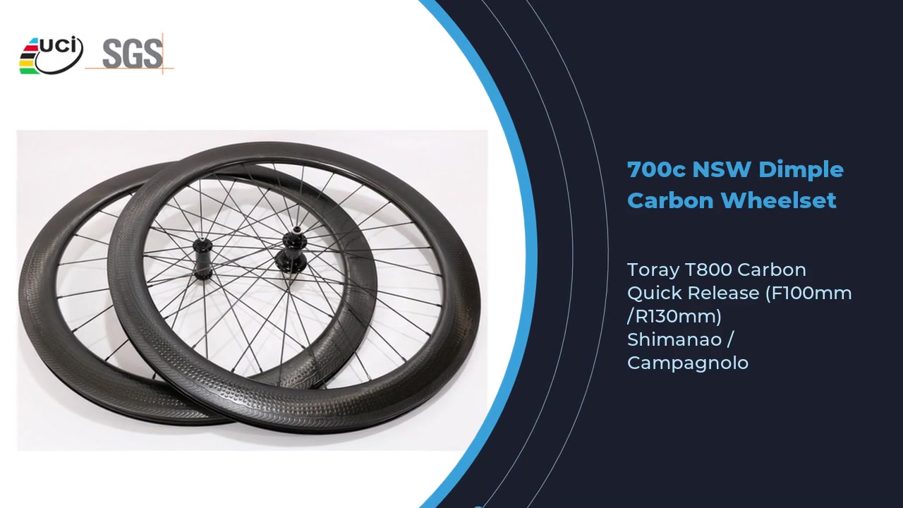 OEM Carbon NSW Dimple Wheels 700C Road Rim Brake Wheelset Factory Manufacturers