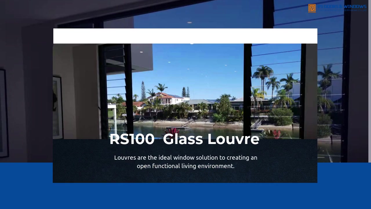 RS100 Glass Louvre