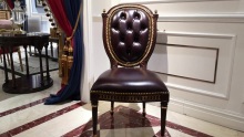 MZ-808Y-8 Back Bucled Leather Chair