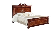 MZ-809A-2D Classic Double Wood Bed