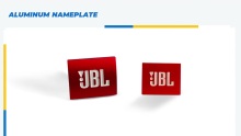 ALUMINUM NAME PLATE DISPLAY
