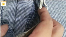 Blue dress elastic jeans, trousers, cotton polyester denim fabrics female jeans trousers HYQ336T