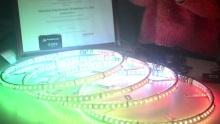 Professional 15/17in RGB dream color led wheel light manufacturers