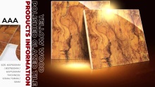 Yellow Wood Polished Glazed Tile