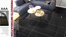 Lorens Black Polished Glazed Tile