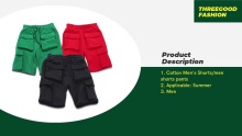 OEM Custom High Quality Men Compression Hip Hop Streetwear Big Pocket Shorts Mens Workout Shorts