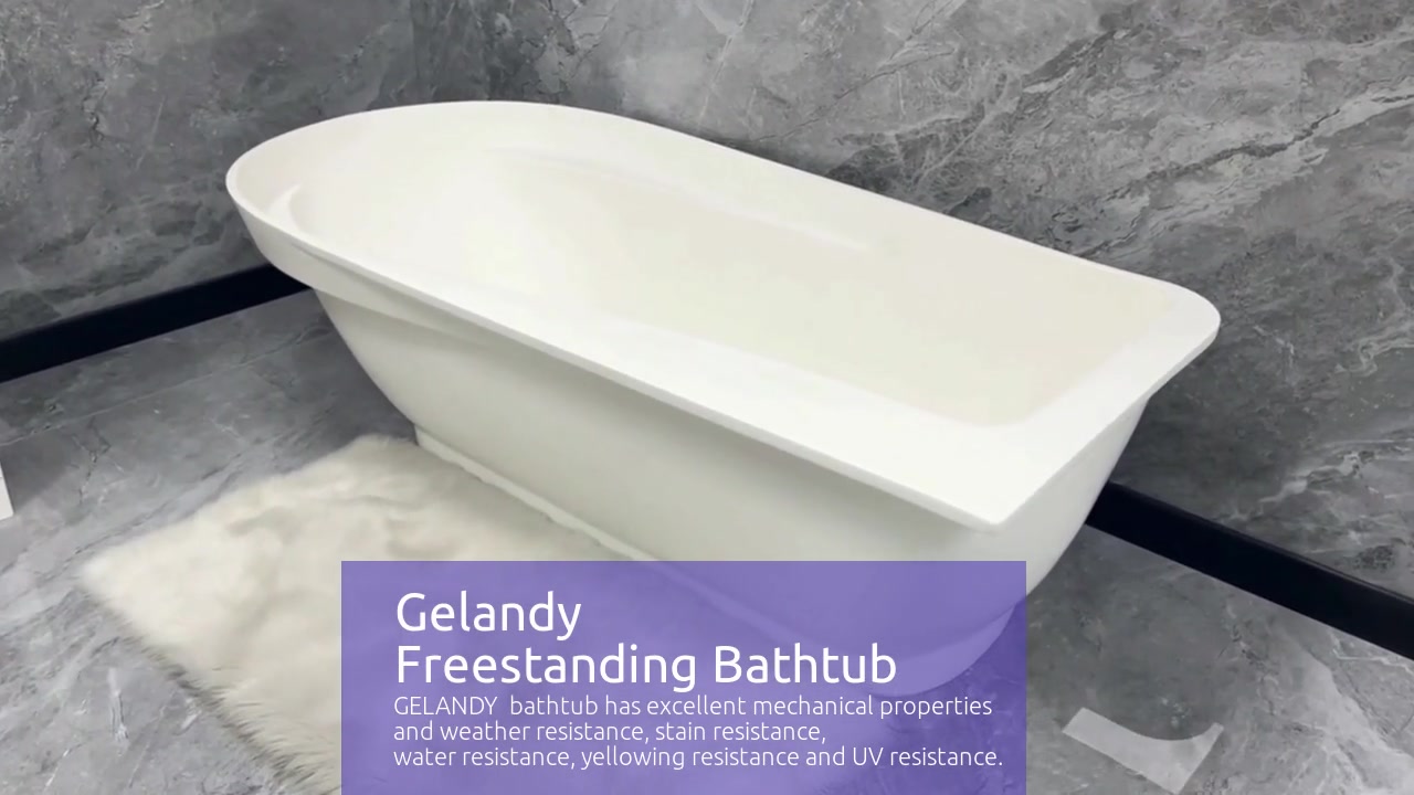 GELANDY 100 Acrylic Freestanding Bathtub Company