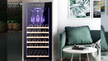 Best 80 Bottles 1200mm High Free-Standing Wine Refrigerator Cabinet Supplier