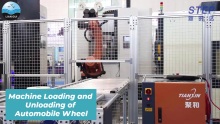 Machine Loading and Unloading of Automobile Wheel