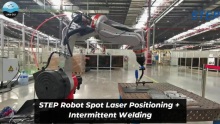 STEP Robot Spot Laser Positioning + Intermittent Welding