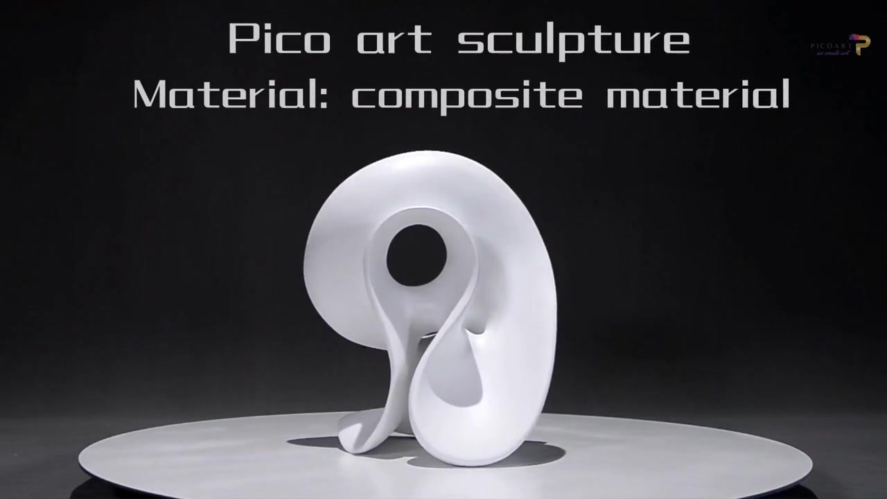 MODERN abstract Composite Matt White Resin Sculpture Supplier & manufacturers | Pico Art