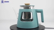 Geruza bikoitza Kettle Electric Ketrey Glass Galdara LED adierazlearekin berogailu azkarra