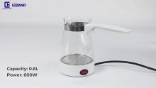 0,5l 600W beira Turkiako kafe fabrikatzaile makina kable gabeko kafe elektrikoko potea