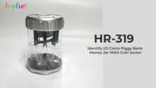 Identify US Coins Piggy Bank Money Jar With Coin Sorter(HR-319)
