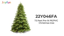 7.5 feet Pre-lit PE/PVC Christmas tree