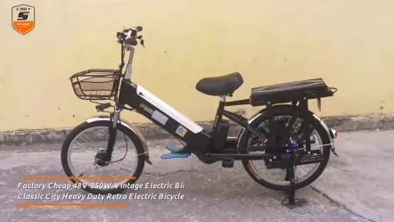 ファクトリー安い48v 350wビンテージ電動バイククラシックシティヘビーデューティレトロ電動自転車 Dongguan Gaoran Electric Bicycle Co Ltd