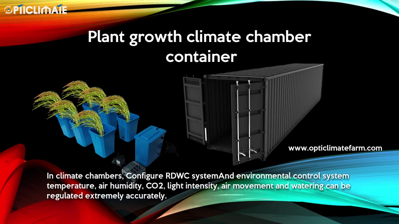Contenedor de cámara climática de crecimiento de plantas