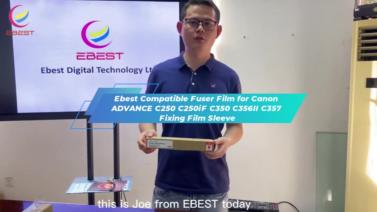 Película de fusor compatible con el eBEST para Canon Advance C250 C250IF C350 C356II C357 Fijación de la película de fijación C357