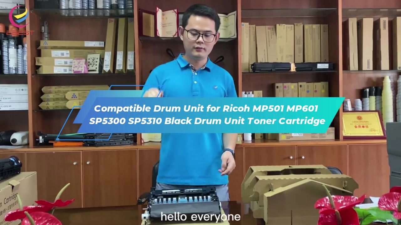 EBEST Compatible Drum Unit for Ricoh MP501 MP601 SP5300 SP5310 Black Drum Unit Toner Cartridge