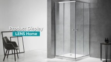 Factory supply aluminum alloy sliding shower enclosure - Silver