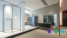 90,135,180 degree interior glass hinge for swing shower door