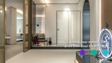 Hotel Hinge Shower Enclosure shower room stainless steel Square frame Glass shower room
