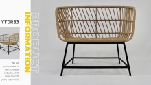 Outdoor Rattan Chair Living Room Furniture Garden Rattan Leisure Courtyard Open-air Balcony Combination YT0R83