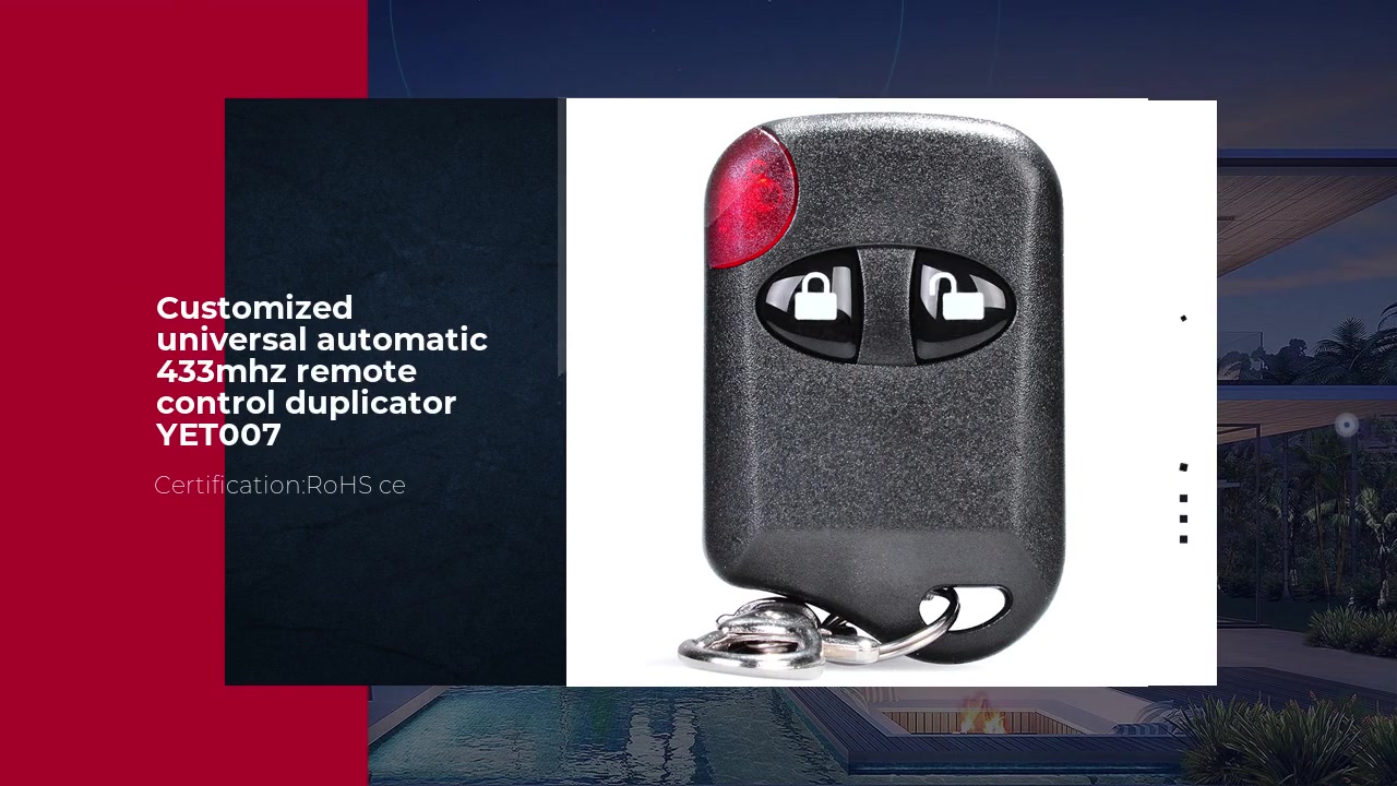 Customized universal automatic 433mhz remote control duplicator YET007