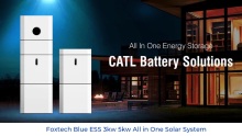 Foxtech on Grid Off Grid Lithium Ion Battery With Hybrid Inverter 3KWH 5KWH HSolar Energy Storage System