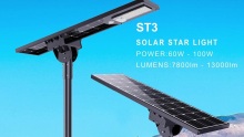 Foxtech Hot Sell Outdoor 60w 80w 100w LiFePO4 Led Solar Street Project Lights