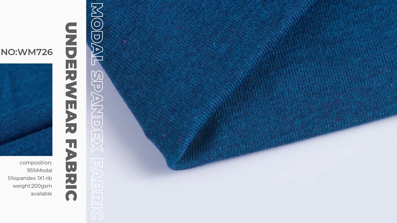 Kain Elastis Modal Daur Ulang Ramah Lingkungan untuk Hoodie, Blus, T-shirt, Polo Shirt, Pullover Top Ramah Kulit Wicking