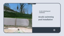 acrylic swimming pool installation