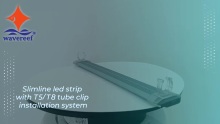 Wavereef Slimline led strip with T5/T8 tube clip installation system