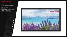Wall Mounted Touch Advertising Display,Product Size 18.5 to 55 Inches