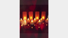 Jingrong LED Tealight Rechargeable Flameless Candle Light with Charging Station Yellow Color Change for Party Holiday Festivals Weddings Decoration
