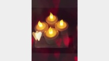 Jingrong LED Tealight Rechargeable Flameless Candle Light with Charging Station Yellow Color Change for Party Holiday Festivals Weddings Decoration