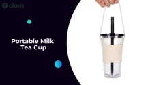 Portable Milk Tea Cup