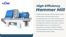 Yulong Log Branches Chips Crusher GXP75*120 Hammer Mill 132KW Wood Crusher