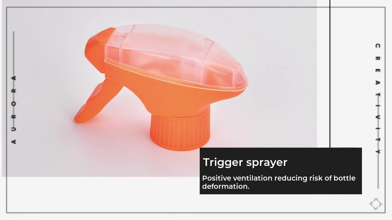 All plastic trigger sprayer new design 28/410 double color cover